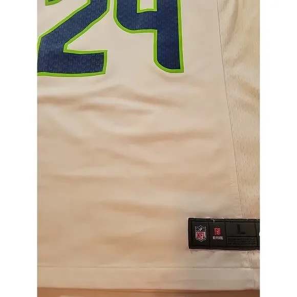 Authentic NFL Marshawn Lynch Seattle Seahawks Nike Elite Jersey Size Large 48
